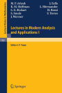 Lectures in Modern Analysis and Applications I / Edition 1