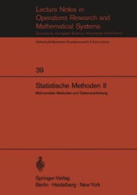 Title: Statistische Methoden II: Mehrvariable Methoden und Datenverarbeitung, Author: E. Walter