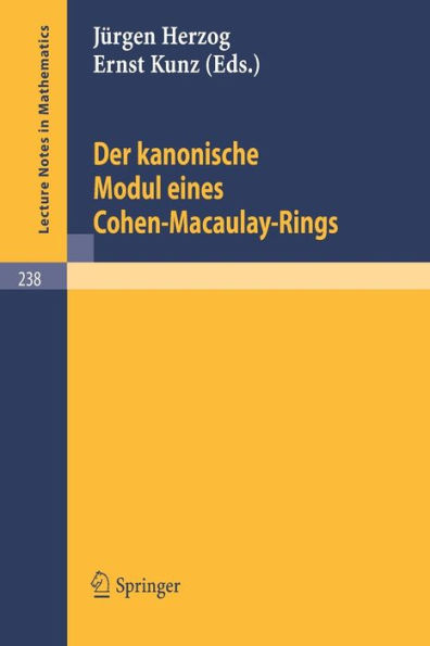 Der kanonische Modul eines Cohen-Macaulay-Rings