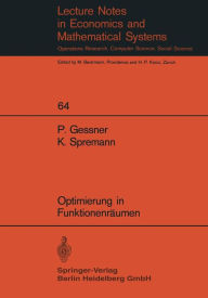 Title: Optimierung in Funktionenräumen, Author: P. Gessner