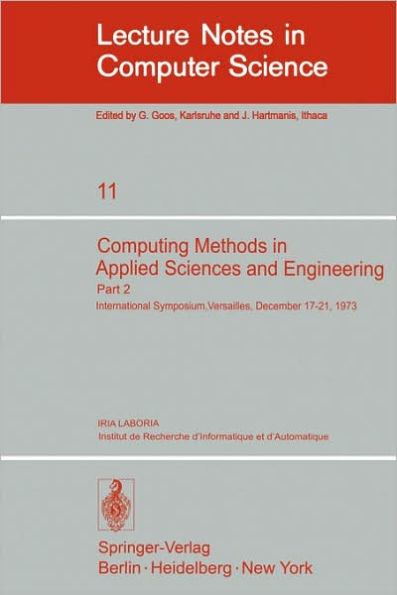 Computing Methods in Applied Sciences and Engineering: International Symposium, Versailles, December 17-21,1973, Part 2