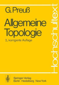 Title: Allgemeine Topologie, Author: G. Preuss