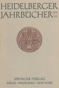 Title: Heidelberger Jahrbücher, Author: Springer Berlin Heidelberg