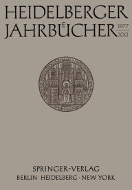 Title: Heidelberger Jahrbücher, Author: Springer Berlin Heidelberg