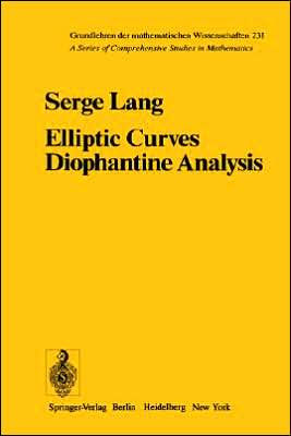 Elliptic Curves: Diophantine Analysis / Edition 1