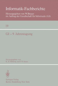 Title: GI - 9. Jahrestagung: Bonn, 1.-5. Oktober 1979, Author: K. H. Bïhling