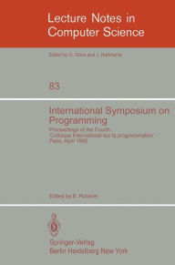 Title: International Symposium on Programming: Proceedings of the Fourth 