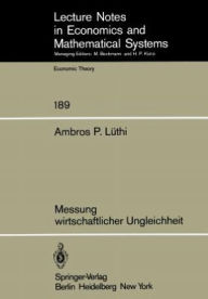 Title: Messung wirtschaftlicher Ungleichheit, Author: A.P. Lüthi
