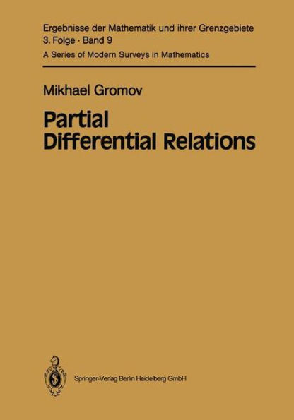 Partial Differential Relations / Edition 1