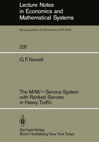 The M/M/?Service System with Ranked Servers in Heavy Traffic