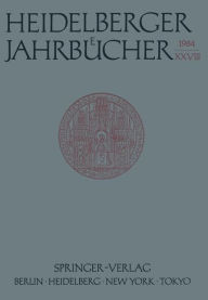 Title: Heidelberger Jahrbücher, Author: Springer Berlin Heidelberg