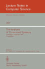 The Analysis of Concurrent Systems: Cambridge, September 12-16, 1983. Proceedings / Edition 1