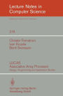LUCAS Associative Array Processor: Design, Programming and Application Studies