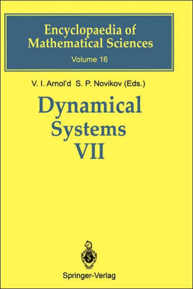 Dynamical Systems VII: Integrable Systems Nonholonomic Dynamical Systems / Edition 1