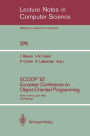 ECOOP '87. European Conference on Object-Oriented Programming: Paris, France, June 15-17, 1987. Proceedings