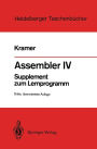 Assembler IV: Supplement zum Lernprogramm