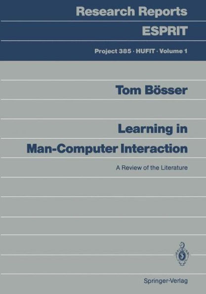 Learning in Man-Computer Interaction: A Review of the Literature