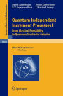 Quantum Independent Increment Processes I: From Classical Probability to Quantum Stochastic Calculus / Edition 1