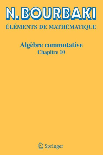 Algèbre commutative: Chapitre 10
