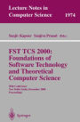 FST TCS 2000: Foundations of Software Technology and Theoretical Science: 20th Conference, New Delhi, India, December13-15, 2000 Proceedings