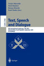 Text, Speech and Dialogue: 4th International Conference, TSD 2001, Zelezna Ruda, Czech Republic, September 11-13, 2001. Proceedings / Edition 1