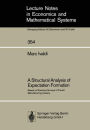 A Structural Analysis of Expectation Formation: Based on Business Surveys of French Manufacturing Industry