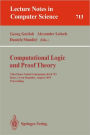 Computational Logic and Proof Theory: Third Kurt Gï¿½del Colloquium, KGC'93, Brno, Czech Republic, August 24-27, 1993. Proceedings