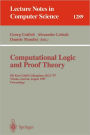 Computational Logic and Proof Theory: 5th Kurt Gï¿½del Colloquium, KGC'97, Vienna, Austria, August 25-29, 1997, Proceedings