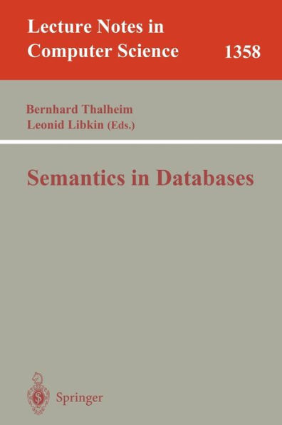 Semantics in Databases / Edition 1