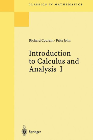 Introduction to Calculus and Analysis I / Edition 1