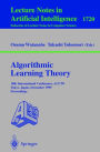 Algorithmic Learning Theory: 10th International Conference, ALT '99 Tokyo, Japan, December 6-8, 1999 Proceedings