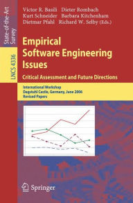 Title: Empirical Software Engineering Issues. Critical Assessment and Future Directions: International Workshop, Dagstuhl Castle, Germany, June 26-30, 2006, Revised Papers / Edition 1, Author: Victor Basili