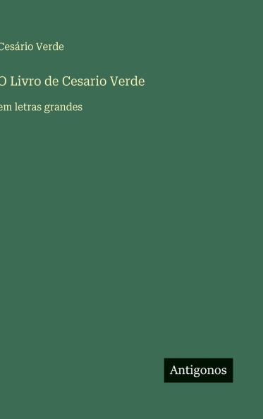 O Livro de Cesario Verde: em letras grandes