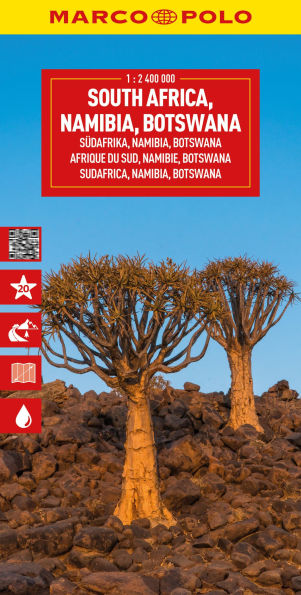 South Africa, Namibia, Botswana Marco Polo Map