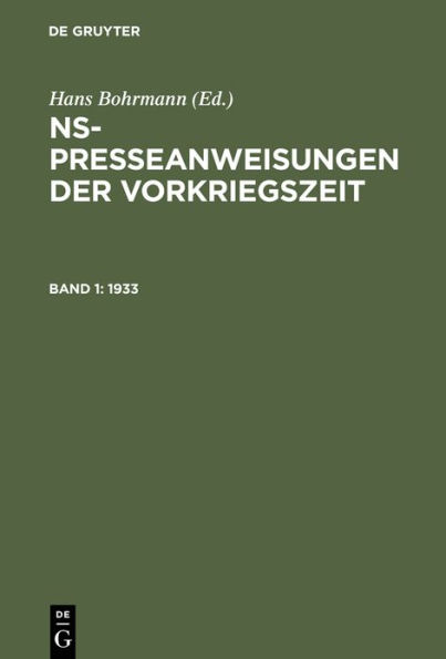 1933 / Edition 1