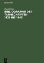 Bibliographie der Tamschriften 1933-1945