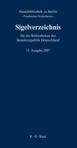 Title: Sigelverzeichnis für die Bibliotheken der Bundesrepublik Deutschland, Author: Staatsbibliothek zu Berlin - Preußischer Kulturbesitz