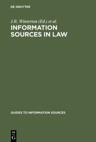 Title: Information Sources in Law, Author: J.R. Winterton