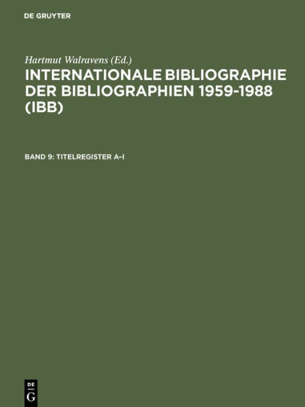 Titelregister A-I