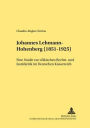 Johannes Lehmann-Hohenberg (1851-1925): Eine Studie zur voelkischen Rechts- und Justizkritik im Deutschen Kaiserreich