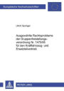 Ausgewaehlte Rechtsprobleme der Gruppenfreistellungsverordnung Nr. 1475/95 fuer den Kraftfahrzeug- und Ersatzteilvertrieb