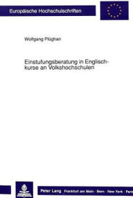 Title: Einstufungsberatung in Englischkurse an Volkshochschulen, Author: Wolfgang Plughan