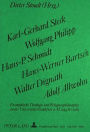 Karl-Gerhard Steck, Wolfgang Philipp, Hans-P. Schmidt, Hans-Werner Bartsch, Walter Dignath, Adolf Allwohn: Evangelische Theologie und Religionsphilosophie an der Universitaet Frankfurt a.M. 1945-1989