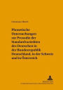 Phonetische Untersuchungen zur Prosodie der Standardvarietaeten des Deutschen in der Bundesrepublik Deutschland, in der Schweiz und in Oesterreich