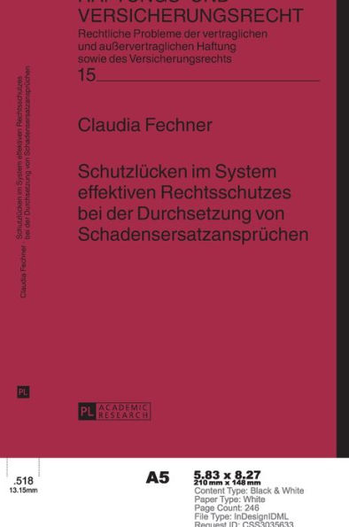 Schutzluecken im System effektiven Rechtsschutzes bei der Durchsetzung von Schadensersatzanspruechen