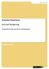 Title: Beyond Budgeting: Implemetierung und Beyond Budgeting, Author: Antoniya Hauerwaas