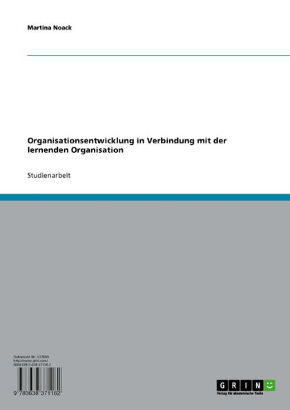 Organisationsentwicklung in Verbindung mit der lernenden Organisation