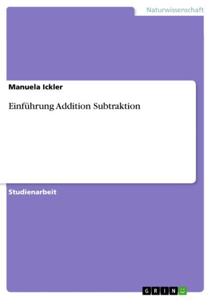 Einführung Addition Subtraktion