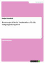 Kontextspezifische Landmarken für die Fußgängernavigation