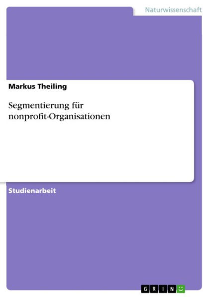 Segmentierung für nonprofit-Organisationen